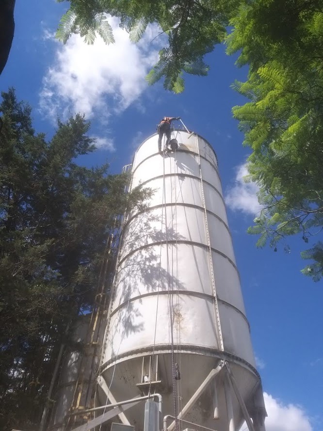 Pintura de Silo — Usina Polimix Barbacena